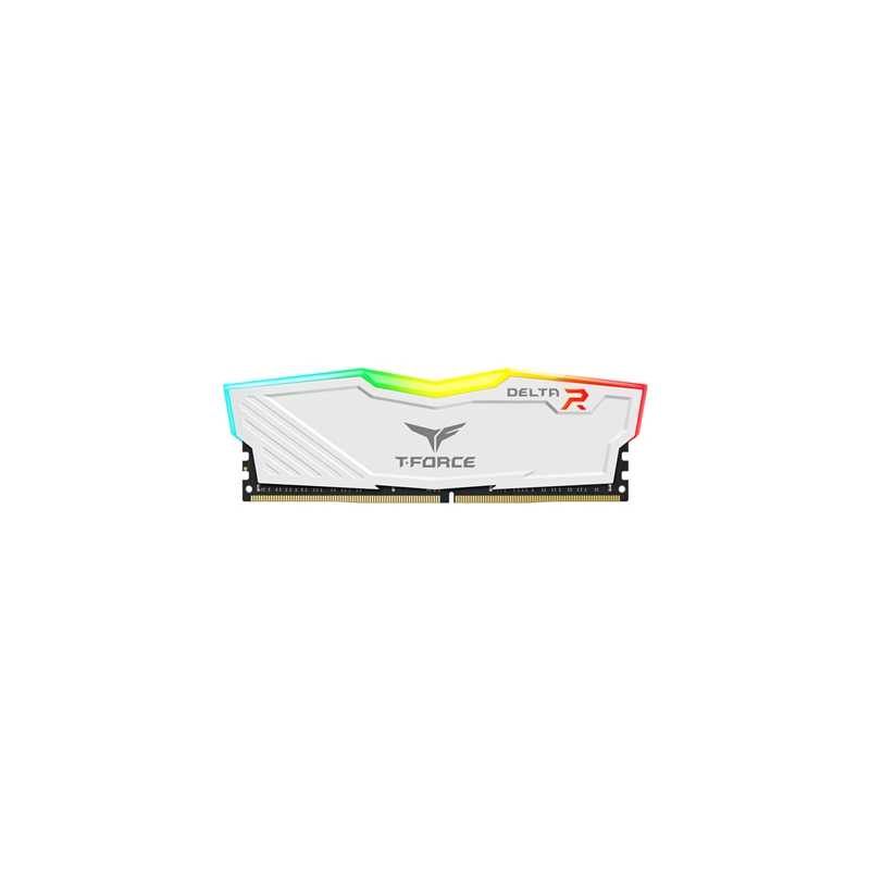 TEAM DELTA 16GB DESKTOP MEMORY, RGB, DDR4, 3200MHZ, CL16,  WHITE