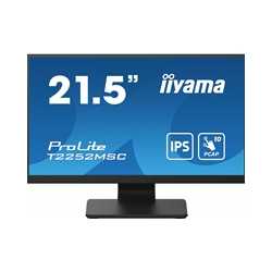 iiyama PROLITE T2252MSC-B2 21.5 Inch 10 Point Touchscreen IPS Monitor, Full HD, 5ms, USB Hub, HDMI, DisplayPort, Speakers, Black