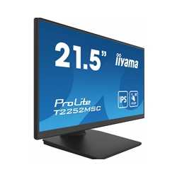 iiyama PROLITE T2252MSC-B2 21.5 Inch 10 Point Touchscreen IPS Monitor, Full HD, 5ms, USB Hub, HDMI, DisplayPort, Speakers, Black