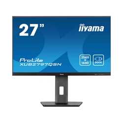 iiyama ProLite XUB2797QSN-B2 27" QHD IPS technology panel with USB-C dock and RJ45 (LAN), 1ms, USB Hubx4, HDMI, DisplayPort, Fr
