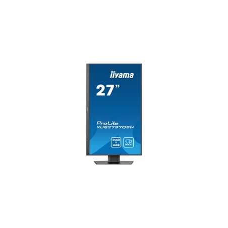 iiyama ProLite XUB2797QSN-B2 27" QHD IPS technology panel with USB-C dock and RJ45 (LAN), 1ms, USB Hubx4, HDMI, DisplayPort, Fr