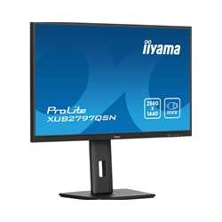 iiyama ProLite XUB2797QSN-B2 27" QHD IPS technology panel with USB-C dock and RJ45 (LAN), 1ms, USB Hubx4, HDMI, DisplayPort, Fr