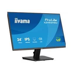 iiyama ProLite monitor X2492HSU-B1 24-Inch, Full HD, IPS, 120Hz, Black, 4-side slim bezel and B energy class, HDMI, Display Port