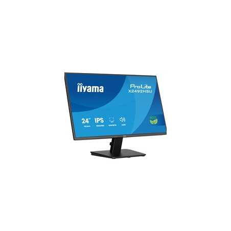 iiyama ProLite monitor X2492HSU-B1 24-Inch, Full HD, IPS, 120Hz, Black, 4-side slim bezel and B energy class, HDMI, Display Port