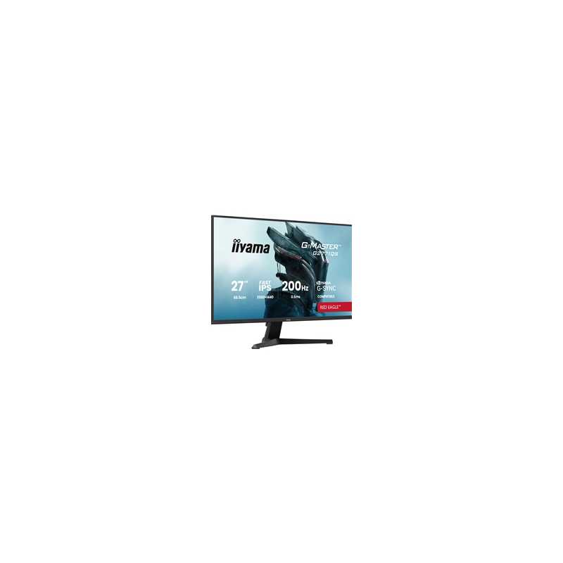 iiyama G-Master Red Eagle gaming monitor G2771QS-B1 27" Black, Ultra Slim Bezel, QHD Resolution, IPS, 200Hz, 0.5ms, Nvidia G-Sy