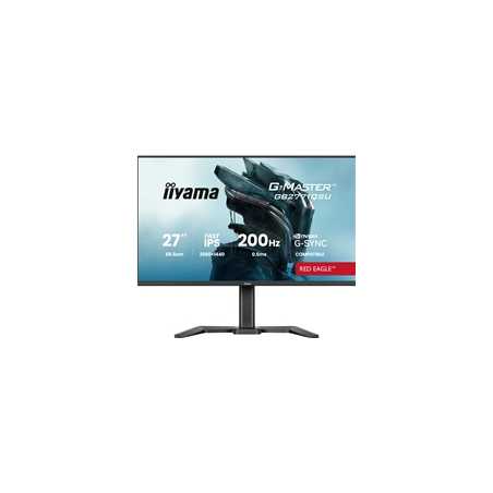 iiyama G-Master Red Eagle gaming monitor GB2771QSU-B1 27" Black, Height Adjustable, QHD Resolution, Ultra Slim Bezel, IPS, 200H