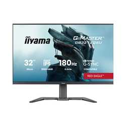 iiyama G-Master Red Eagle gaming monitor GB3272QSU-B1 32" Black, 2560 x 1440, 0.5ms, 180hz, Nvidia G-Sync, HDMI, DisplayPort, H