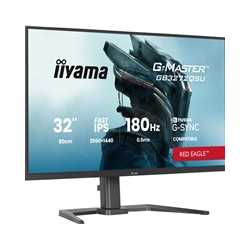 iiyama G-Master Red Eagle gaming monitor GB3272QSU-B1 32" Black, 2560 x 1440, 0.5ms, 180hz, Nvidia G-Sync, HDMI, DisplayPort, H