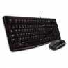 Logitech MK120 Wired Keyboard and Mouse Desktop Kit, USB, Low Profile