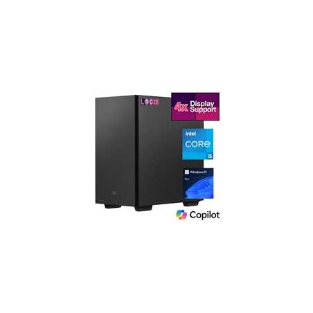 LOGIX Micro Tower - Designed for CCTV Use - Intel i5 Processor, 16GB Kingston Memory, 500GB Kingston SSD, Output to 4 Monitors, 