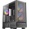 Antec P30 ARGB Mid-Tower Gaming Case, High-Airflow Design, Tempered Glass Side Panel, USB-C 10 Gb/s, Pre-Installed ARGB Fans (Bl