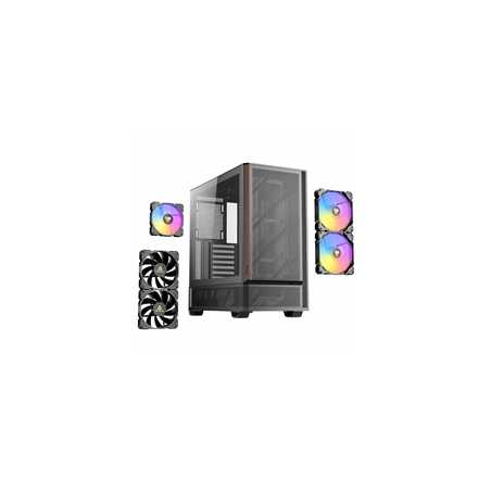 Antec P30 ARGB Mid-Tower Gaming Case, High-Airflow Design, Tempered Glass Side Panel, USB-C 10 Gb/s, Pre-Installed ARGB Fans (Bl