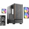 Antec P30 Mid Tower Gaming Case, 1 x USB Type-C / 2 x USB 3.0, Tempered Glass Side Window Panel, Large metal mesh front panel wi