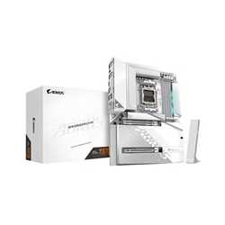 Gigabyte X870 AORUS STEALTH ICE AMD AM5 Socket Motherboard, ATX, 4x DDR5 Slots, 4x M.2 Sockets, 5GbE LAN, Wi-Fi 7, 1x HDMI Port 