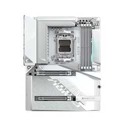 Gigabyte X870 AORUS STEALTH ICE AMD AM5 Socket Motherboard, ATX, 4x DDR5 Slots, 4x M.2 Sockets, 5GbE LAN, Wi-Fi 7, 1x HDMI Port 