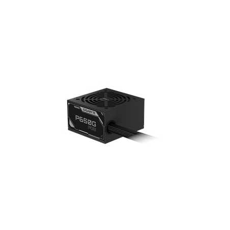 Gigabyte P650G PG5 650W ATX 3.1 Power Supply, 80 PLUS Gold, PCIe Gen 5.1 16-Pin, 120mm HYB Fan, Non-Modular PSU, Black, GP-P650G