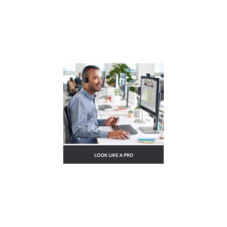 Logitech C920S HD Pro Webcam, Full HD 1080p/30fps Video Calling, Clear Stereo Audio, HD Light Correction, Privacy Shutter, Strea