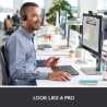 Logitech C920S HD Pro Webcam, Full HD 1080p/30fps Video Calling, Clear Stereo Audio, HD Light Correction, Privacy Shutter, Strea