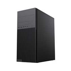 CiT Academy Mid-Tower Office PC Case With USB Type C and 80mm Rear Black Fan and 500W Power Supply Included