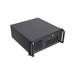 CiT 4U Rackmount Server Case 500mm, Heavy-Duty Industrial Chassis with Lockable Front Door, Supports ATX/mATX, 8x Internal HDD B