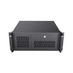 CiT 4U Rackmount Server Case 500mm, Heavy-Duty Industrial Chassis with Lockable Front Door, Supports ATX/mATX, 8x Internal HDD B