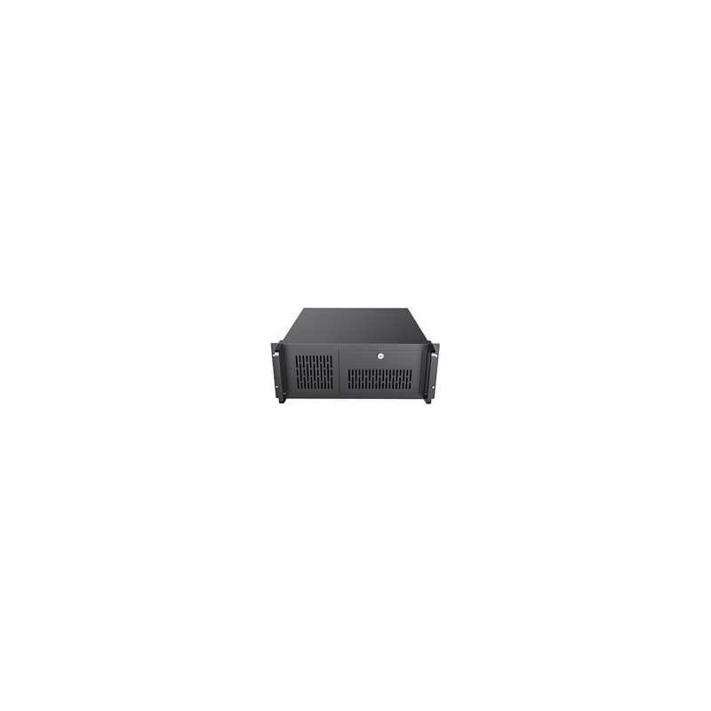 CiT 4U Rackmount Server Case 500mm, Heavy-Duty Industrial Chassis with Lockable Front Door, Supports ATX/mATX, 8x Internal HDD B