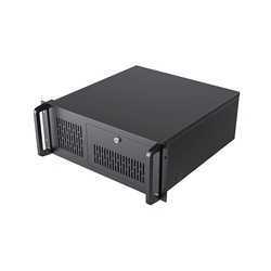 CiT 4U Rackmount Server Case 500mm, Heavy-Duty Industrial Chassis with Lockable Front Door, Supports ATX/mATX, 8x Internal HDD B
