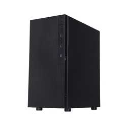 CIT Silent ES Black Mid-Tower Low Noise Computer Case with 2 x 120mm PWM Cooling Fans Included Sound Dampening Material