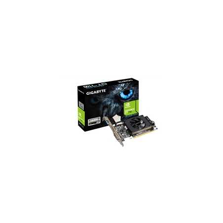 Gigabyte NVIDIA GeForce GT 710 2GB DDR3 Low Profile Graphics Card, 954 MHz Core Clock, Single Fan, 1x DVI-D / 1x D-Sub / 1x HDMI