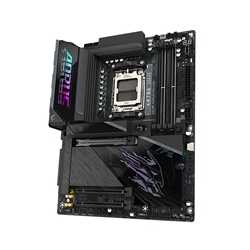 Gigabyte X870E AORUS PRO X3D AMD AM5 Socket Motherboard, ATX, 4x DDR5 Slots, 4x M.2 Sockets, Fitted I/O Shield, 5GbE LAN, Wi-Fi 