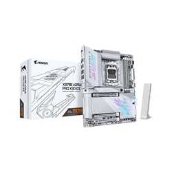 Gigabyte X870E AORUS PRO X3D ICE AMD AM5 Socket Motherboard, ATX, 4x DDR5 Slots, 4x M.2 Sockets, Fitted I/O Shield, 5GbE LAN, Wi
