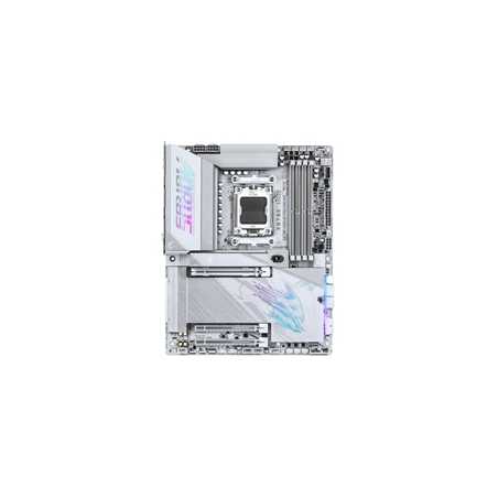Gigabyte X870E AORUS PRO X3D ICE AMD AM5 Socket Motherboard, ATX, 4x DDR5 Slots, 4x M.2 Sockets, Fitted I/O Shield, 5GbE LAN, Wi