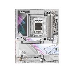 Gigabyte X870E AORUS MASTER X3D ICE AMD AM5 Socket Motherboard, ATX, 4x DDR5 Slots, 5x M.2 Sockets, Fitted I/O Shield, 10GbE LAN