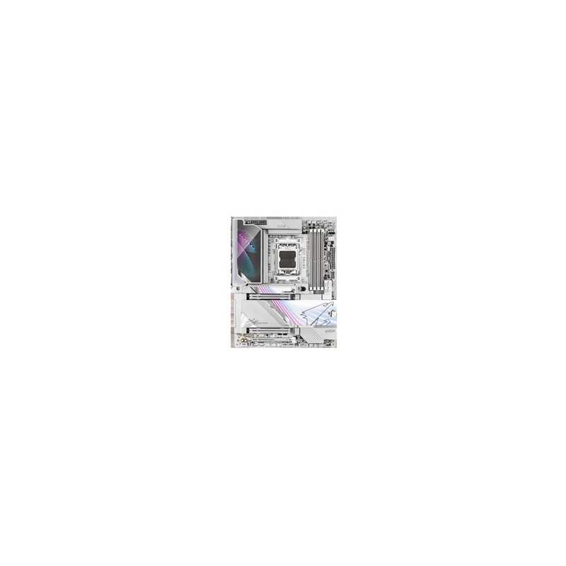 Gigabyte X870E AORUS MASTER X3D ICE AMD AM5 Socket Motherboard, ATX, 4x DDR5 Slots, 5x M.2 Sockets, Fitted I/O Shield, 10GbE LAN