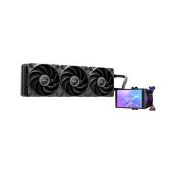 Antec Vortex View 360 Black AIO Liquid CPU Cooler, Massive 5-Inch Rotatable IPS LCD Display, 9th Gen Asetek Pump for 400W TDP, T