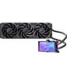 Antec Vortex View 360 Black AIO Liquid CPU Cooler, Massive 5-Inch Rotatable IPS LCD Display, 9th Gen Asetek Pump for 400W TDP, T
