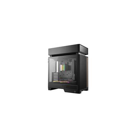 DeepCool CL6600 ARGB Modular Split-Chamber Mid-Tower ATX Case, Tempered Glass Panels,  Pre-installed 360mm ARGB Liquid Cooler, 2