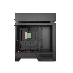 DeepCool CL6600 ARGB Modular Split-Chamber Mid-Tower ATX Case, Tempered Glass Panels,  Pre-installed 360mm ARGB Liquid Cooler, 2