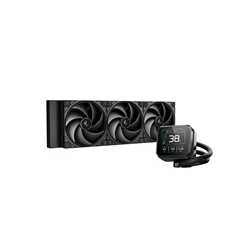 DeepCool Spartacus 360 AIO Liquid CPU Cooler, 360mm Radiator, 3 x 120mm PWM Fans, 3.4" LCD Display Pump, ARGB Lighting, Intel L
