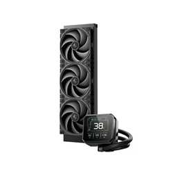 DeepCool Spartacus 360 AIO Liquid CPU Cooler, 360mm Radiator, 3 x 120mm PWM Fans, 3.4" LCD Display Pump, ARGB Lighting, Intel L