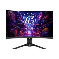 ASRock Phantom Gaming PG27QRT2A 27 Inch QHD (2560 x 1440) Curved (1500R) VA Gaming Monitor, 180Hz 1ms (MPRT) Response Time, 2 x 