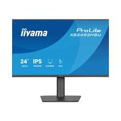 iiyama PROLITE XB2493HSU-B1 24 inch IPS Monitor, Full HD, 1ms, USB Hubx2, HDMI, DisplayPort, Freesync, 120Hz, Speakers, Black, A