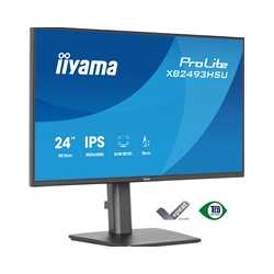 iiyama PROLITE XB2493HSU-B1 24 inch IPS Monitor, Full HD, 1ms, USB Hubx2, HDMI, DisplayPort, Freesync, 120Hz, Speakers, Black, A