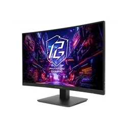 ASRock Phantom Gaming PG27QRT1B 27 Inch QHD (2560 x 1440) Curved 1500R VA Gaming Monitor, 180Hz 1ms (MPRT) Response Time, 2 x HD