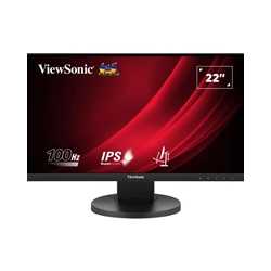 Viewsonic VG Series VG2208A LED Monitor 22 Inch With USB Hub, 1920 x 1080, Full HD Black, 100Hz, 5ms, HDMI, DisplayPort, Height-