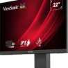 Viewsonic VG Series VG2208A LED Monitor 22 Inch With USB Hub, 1920 x 1080, Full HD Black, 100Hz, 5ms, HDMI, DisplayPort, Height-