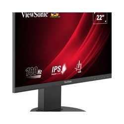 Viewsonic VG Series VG2208A LED Monitor 22 Inch With USB Hub, 1920 x 1080, Full HD Black, 100Hz, 5ms, HDMI, DisplayPort, Height-