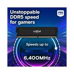 Crucial Pro (CP16G60C36U5B) DDR5-6000 16GB UDIMM OC Gaming Memory CL36