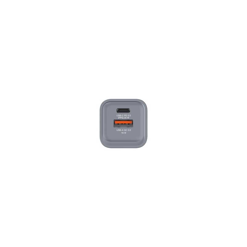 Verbatim (32200) GNC-35 GaN Charger 35W with 1 x USB-C PD 35W / 1 x USB-A QC 3.0 (EU/UK/US)