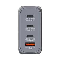 Verbatim (32202) GNC-100 GaN Charger 100W with 2 x USB-C PD 100W / 1 x USB-C PD 65W / 1 x USB-A QC 3.0 (EU/UK/US)